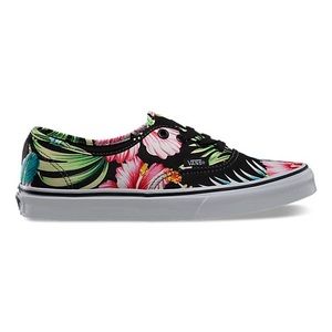 Vans Authentic Hawaiian Floral Black Sneakers